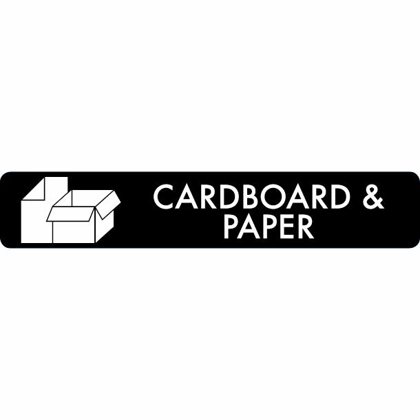 Pictogram Cardboard & Paper 16x3 cm Sticker Black