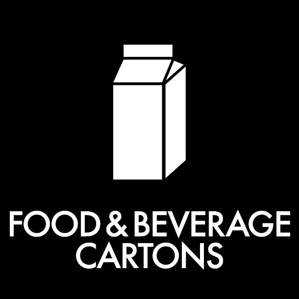 Pictogram Food & beverage cartons 12x12 cm Magnetic Black