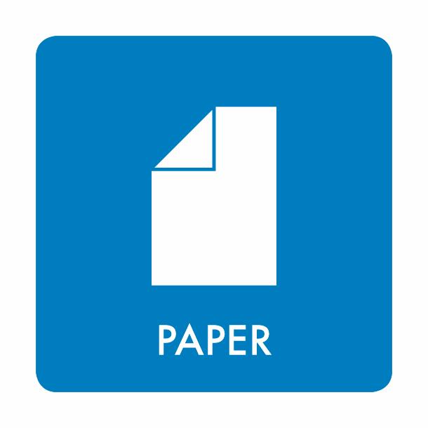 Pictogram Paper 10x10 cm Self-adhesive Blue