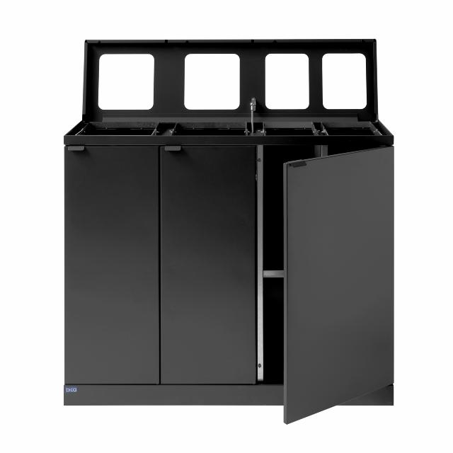 Bica Model 950 Waste sorting 2x65 + 2x45 ltr. With shelves Anthracite