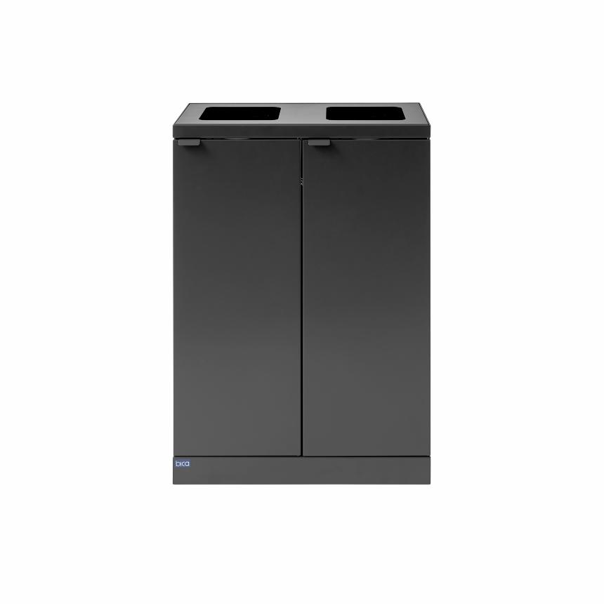 Bica Model 867 Waste sorting 2x65 ltr. Open inputs Anthracite