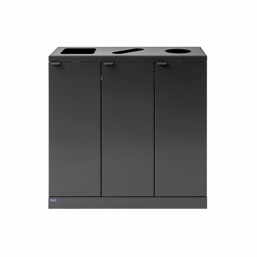 Bica Model 869 Waste sorting 3x65 ltr. Shaped inputs Anthracite